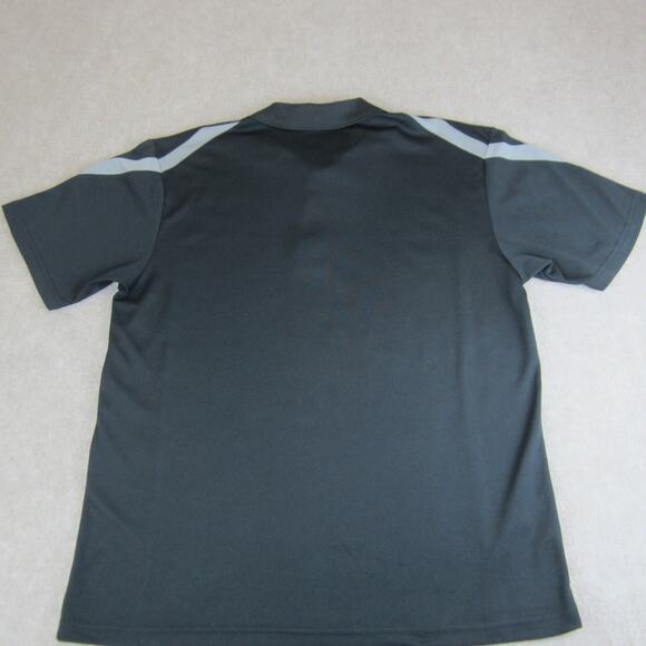 Grand Slam Polo Shirt Mens Large Short Sleeve Black Grey Golf - Picture 2 of 7